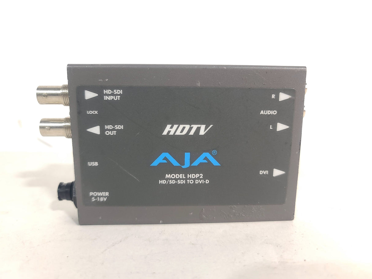 AJA HDP2 HD/SD-SDI to DVI-D & Audio Converter