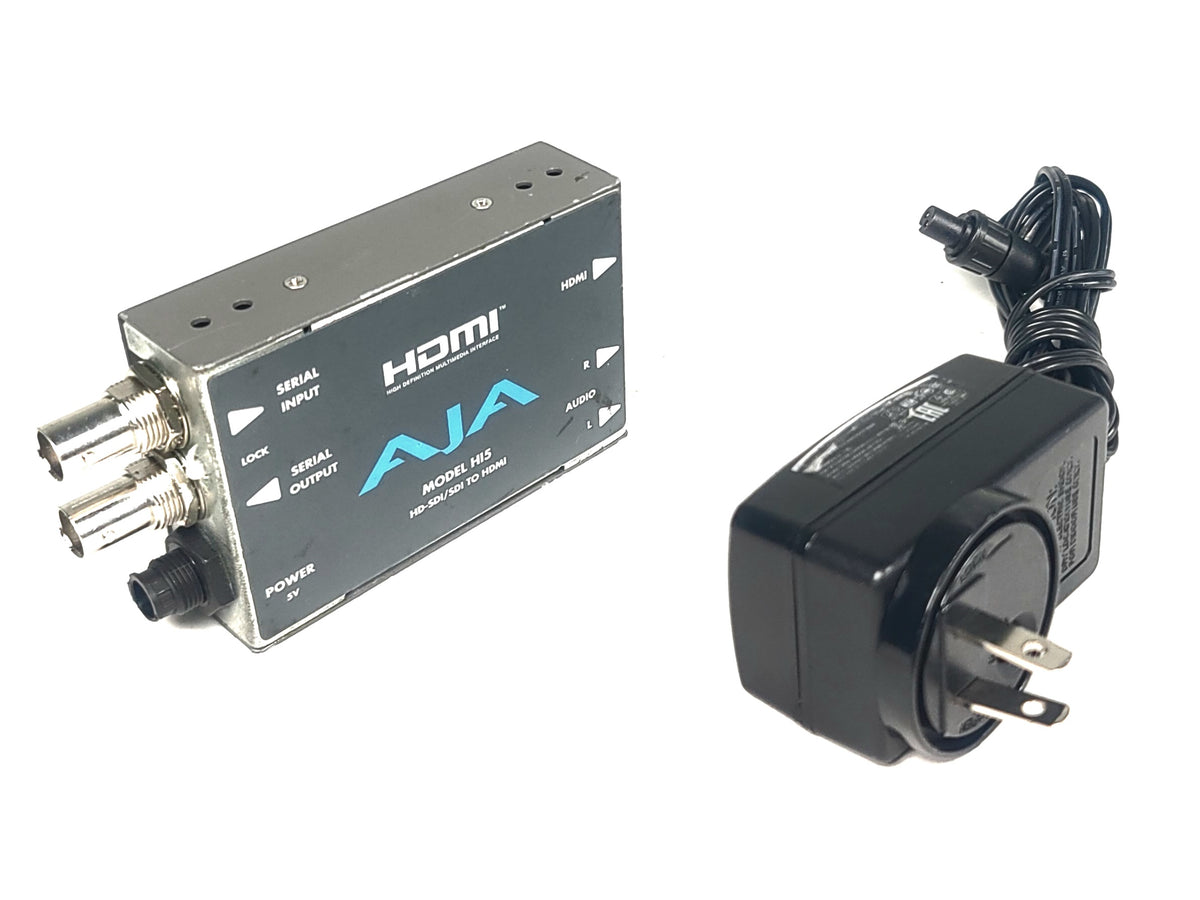 AJA Hi5 HD-SDI/SDI to HDMI Video and Audio Converter w/ PSU