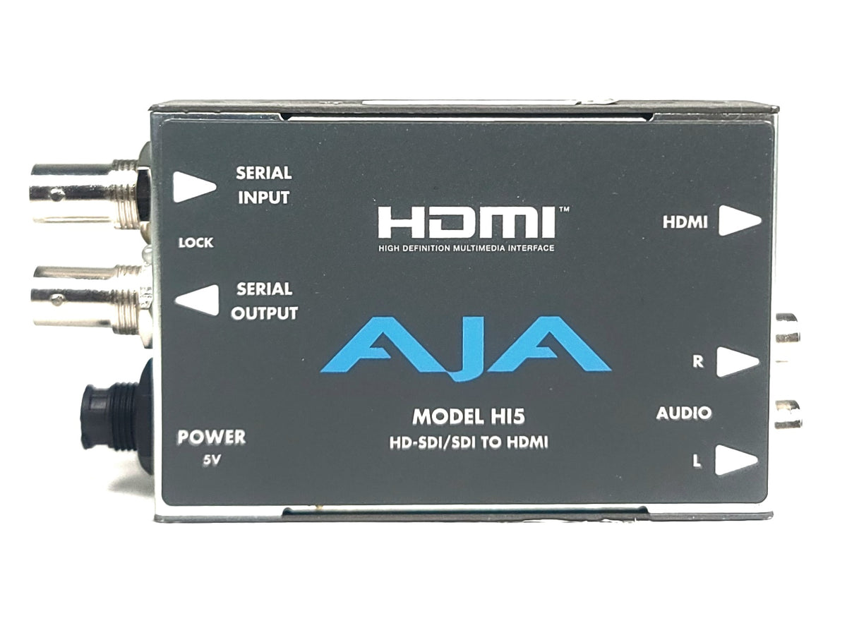 AJA Hi5 HD-SDI/SDI to HDMI Video and Audio Converter w/ PSU
