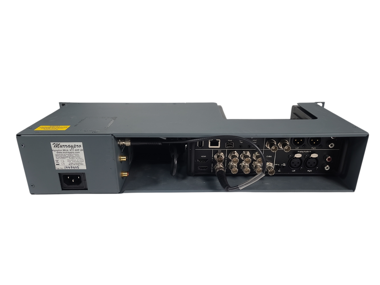 AJA Ki Pro Video Recorder in Murraypro 2RU Rackmount LCD Monitoring Unit w/ (2) KI-STOR500-USB 500GB Hard Disk Drive Storage Modules