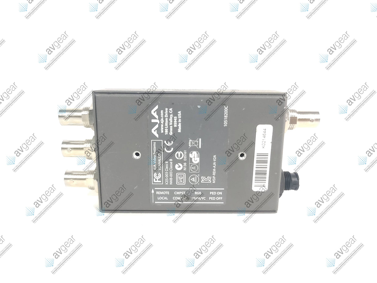 AJA V2Analog HD/SD-SDI to Analog Mini-Converter