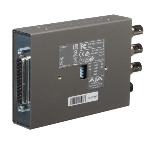 AJA ADA4-R0 4-Channel Bi-Directional Analog/Digital Audio Mini-Converter
