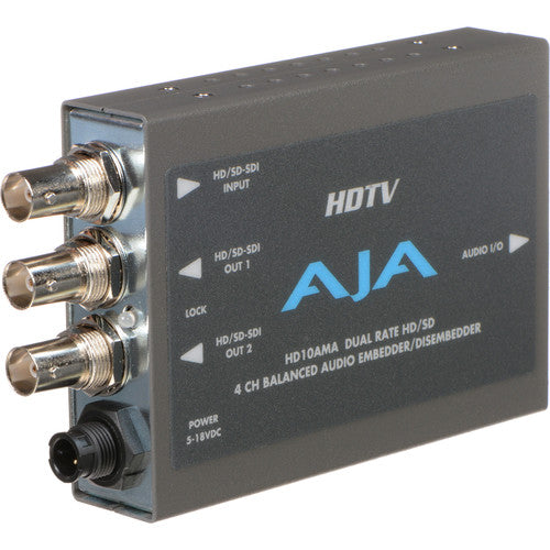 AJA HD10AMA HD/SD 4-Ch Analog Audio Embedder / Disembedder