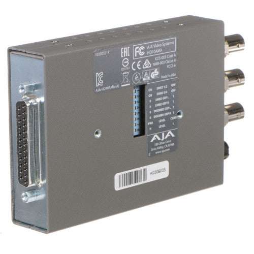 AJA HD10AMA HD/SD 4-Ch Analog Audio Embedder / Disembedder