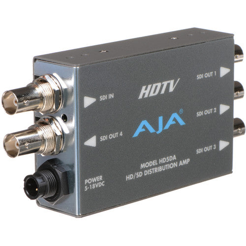 AJA HD5DA 1x4 HD/SD-SDI Distribution Amplifier/Repeater