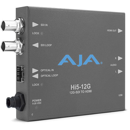 AJA HI5-12G 12G-SDI to HDMI 2.0 Mini-Converter