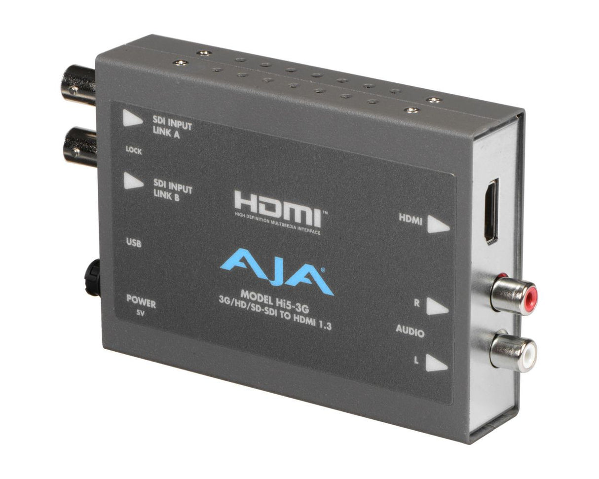 AJA HI5-3G 3G/Dual Link/HD/SD-SDI to HDMI Mini-Converter