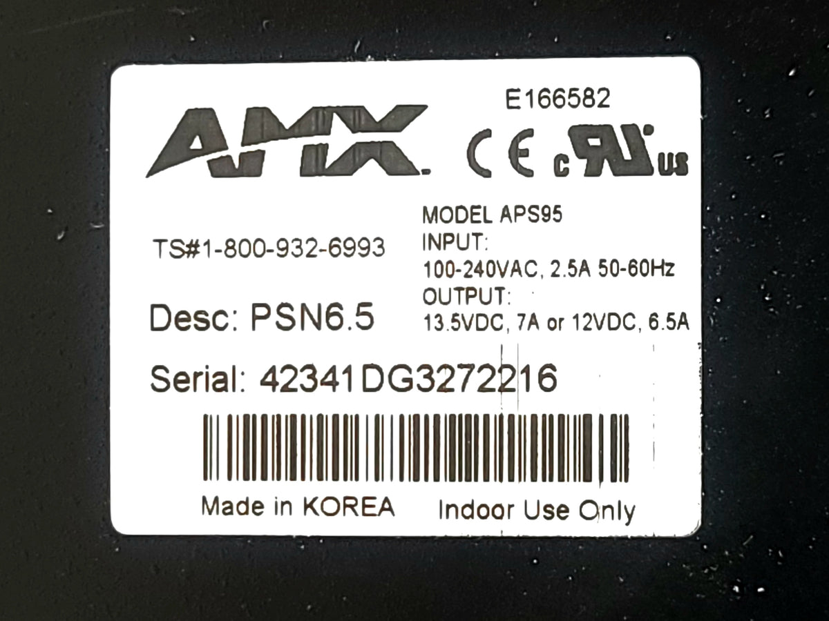AMX APS95 Power Supply w/AC Cable