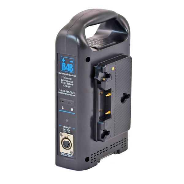 Batteries4Broadcast 2 Channel Li-ion Battery Charger
