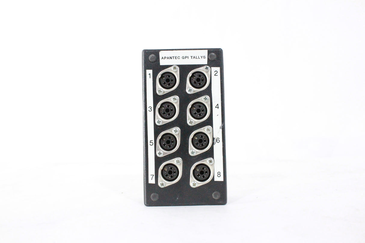 APANTAC GPI TALLY (8) INPUT PIN OUTLET W/MONITOR CONNECTION