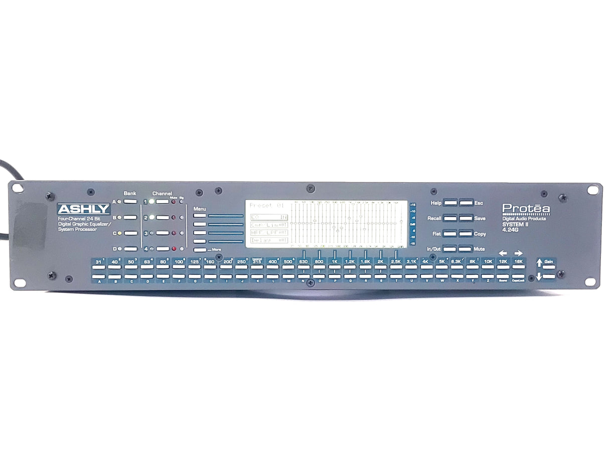 ASHLY Protea System II 4.24G 4-Channel 24-Bit Digital Graphic Equalizer / System Processor