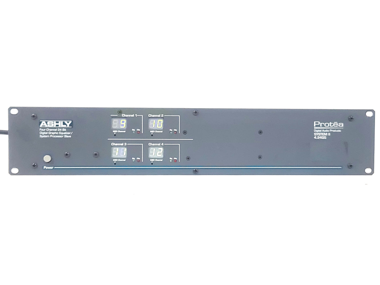 ASHLY Protea System II 4.24GS 4-Channel 24-Bit Digital Graphic Equalizer / System Processor Slave