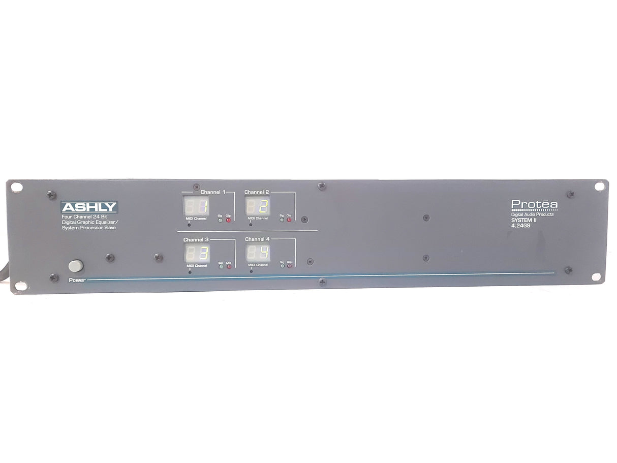 ASHLY Protea System II 4.24GS 4-Channel 24-Bit Digital Graphic Equalizer / System Processor Slave