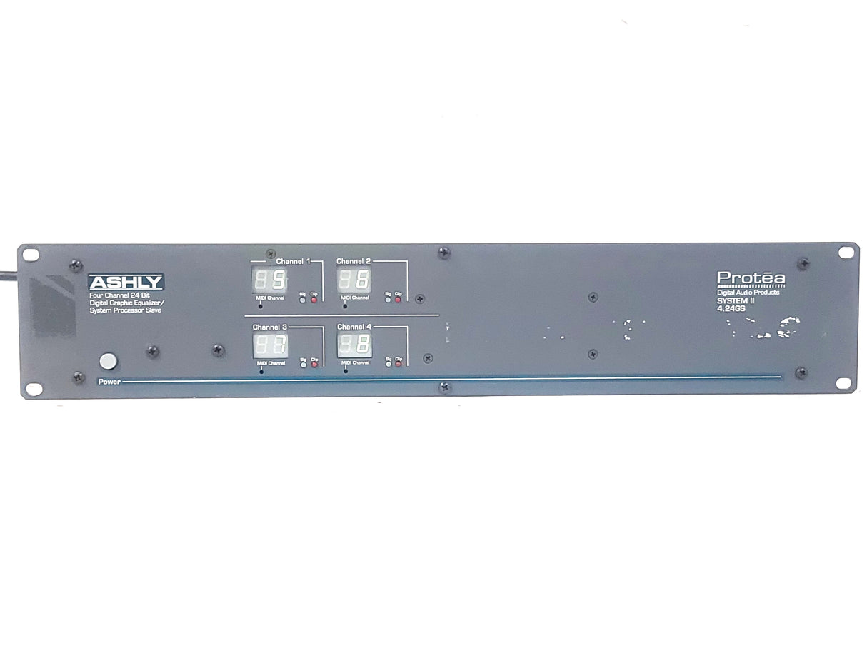 ASHLY Protea System II 4.24GS 4-Channel 24-Bit Digital Graphic Equalizer / System Processor Slave