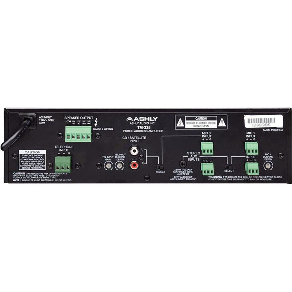 ASHLY TM-335 Public Address Mixer/Amplifier