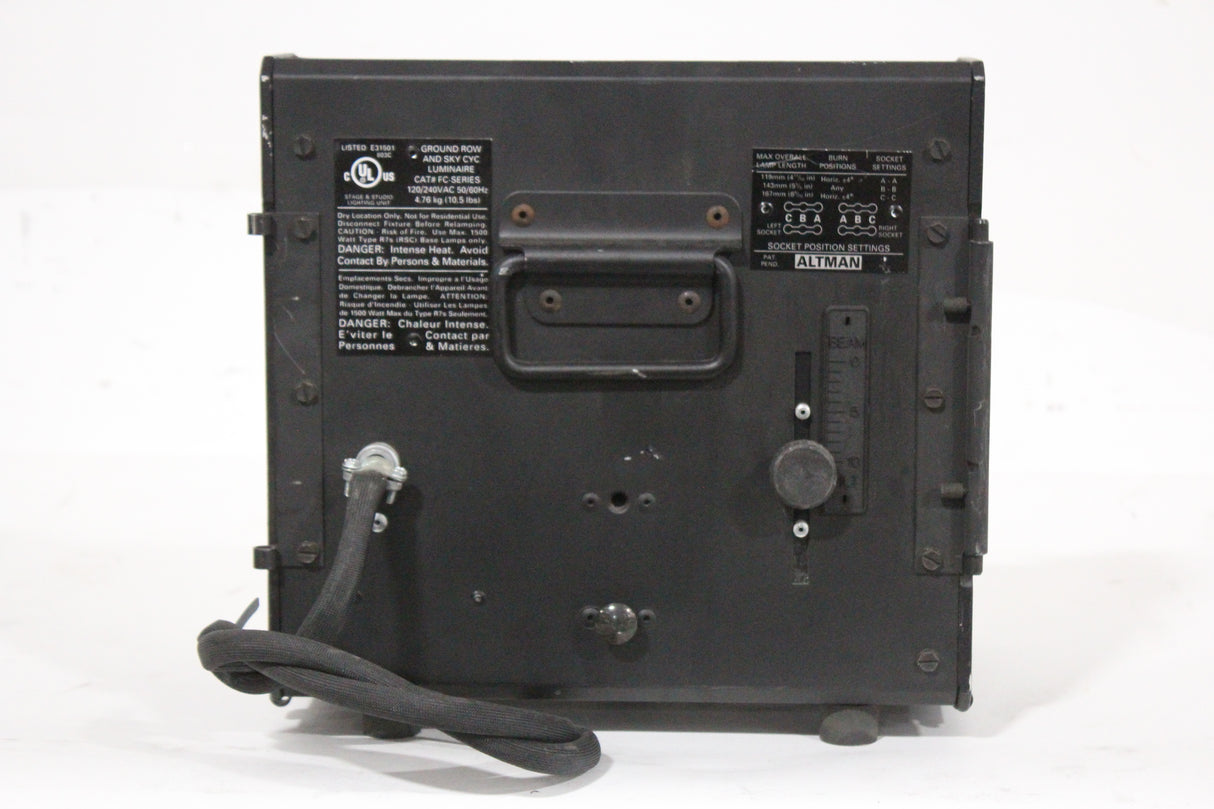 Altman Groundrow and Sky-CYC Luminaire CAT# FC-Series