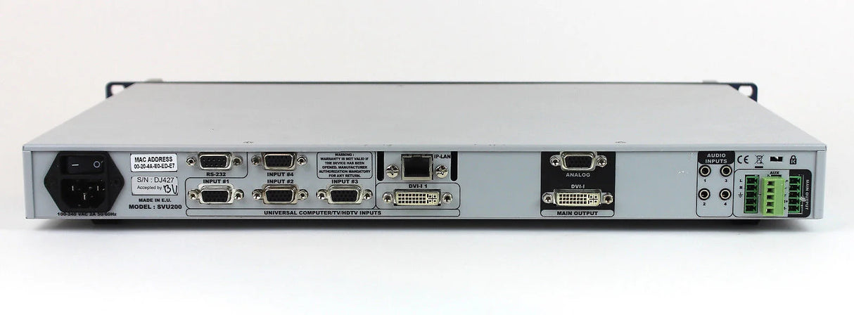 Analog Way SVU200 Smart Vu LE Dual Scaler Mixer Seamless Switcher