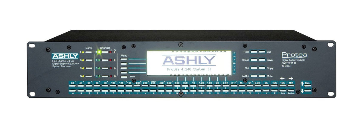 Ashly Protea System II 4.24 GS, 4 Channel 24 Bit Digital Graphic Equalizer Slave