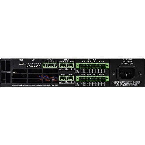 Ashly FA-125.4 4-Channel Installation Amplifier (1 RU, 1/2 Rack)