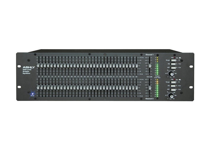 Ashly GQX-3102 Series Dual Channel 31-Band Graphic Equalizer