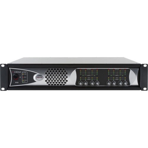 Ashly PEMA 8125.70D 8-Channel 1000W Pema Network Power Amplifier with OPDante Card & Protea DSP Software Suite (70V)