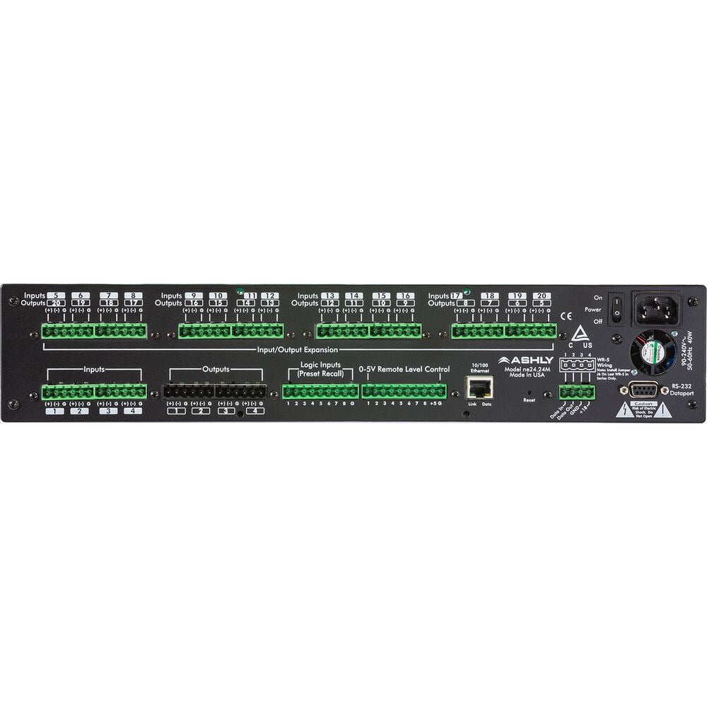 Ashly Protea ne24.24MT Matrix Digital Signal Processor with 4x16 I/O and GPO Logic Card