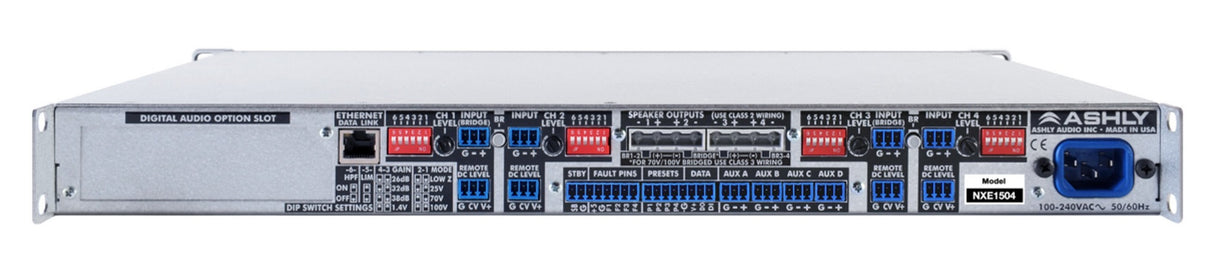 Ashly nXE3.02 nX Series 2ch 6kW Network Power Amplifier