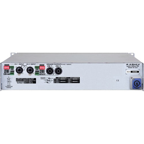 Ashly nX Series NX4002 2-Channel 400W Power Amplifier with Programmable Outputs