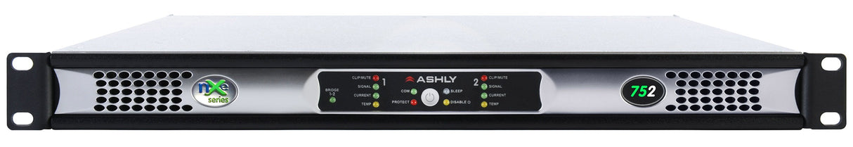 Ashly nXe752 2-Channel Network Power Amplifier, 75W at 2 Ohms