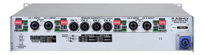 Ashly nXp1.54D 4-Channel Network Power Amplifier with OPDante Option Card