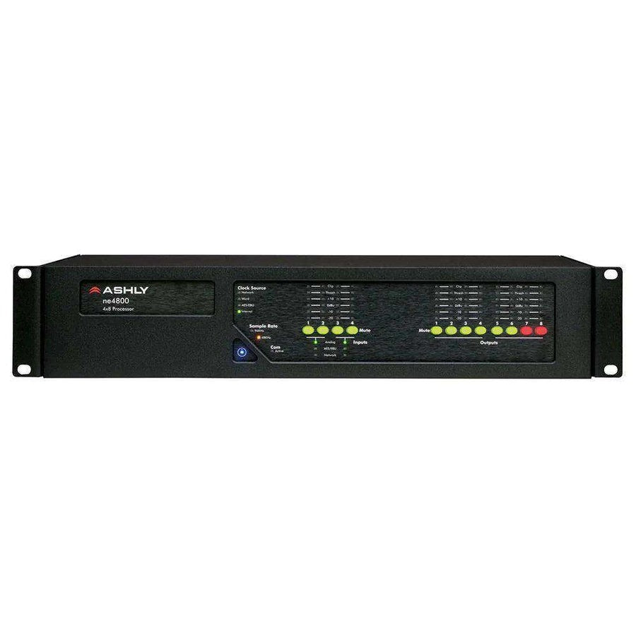 Ashly ne4800d Network-Enabled Protea DSP Audio System Processor 4-in x 8-out with Dante card