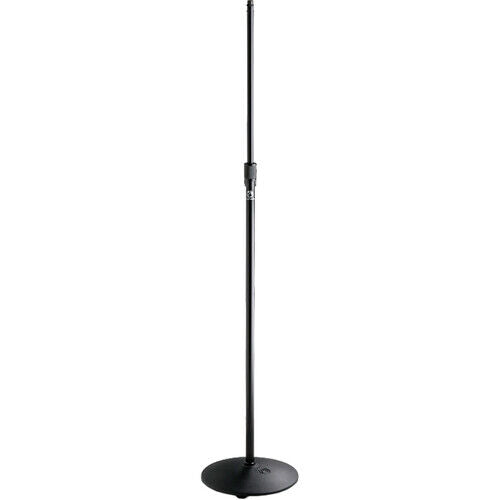 Atlas IED MS-12CE Low Profile Round Base Mic Stand - Black