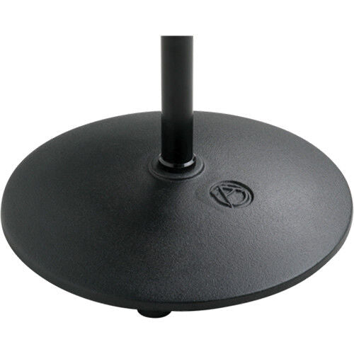 Atlas IED MS-12CE Low Profile Round Base Mic Stand - Black