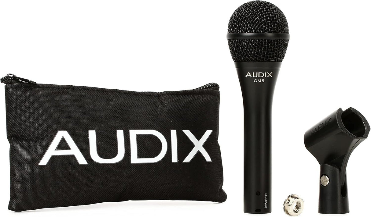 Audix OM5 Dynamic HyperCardioid Vocal Microphone in Soft Pouch
