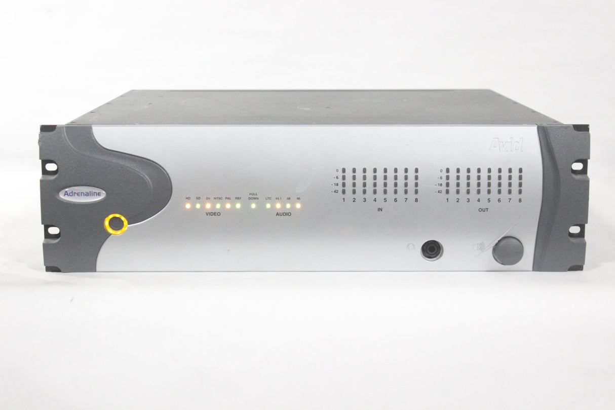 Avid Adrenaline 0020-0332-02 Rev D 8 Channel In/Out Breakout Box w/ AVID DNxcel HD/SDI Expansion Card