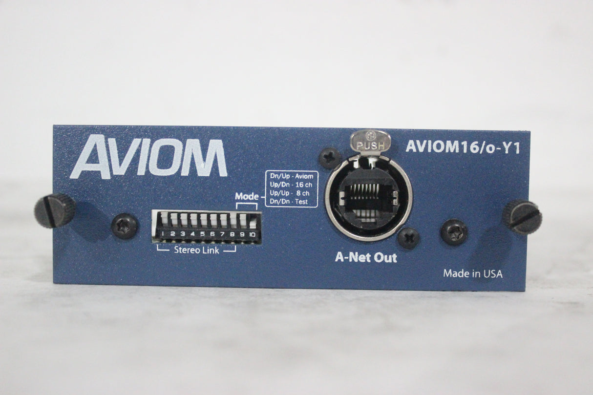 Aviom AVIOM16/o-Y1 16-Channel A-Net Card for Yamaha MY Series Consoles
