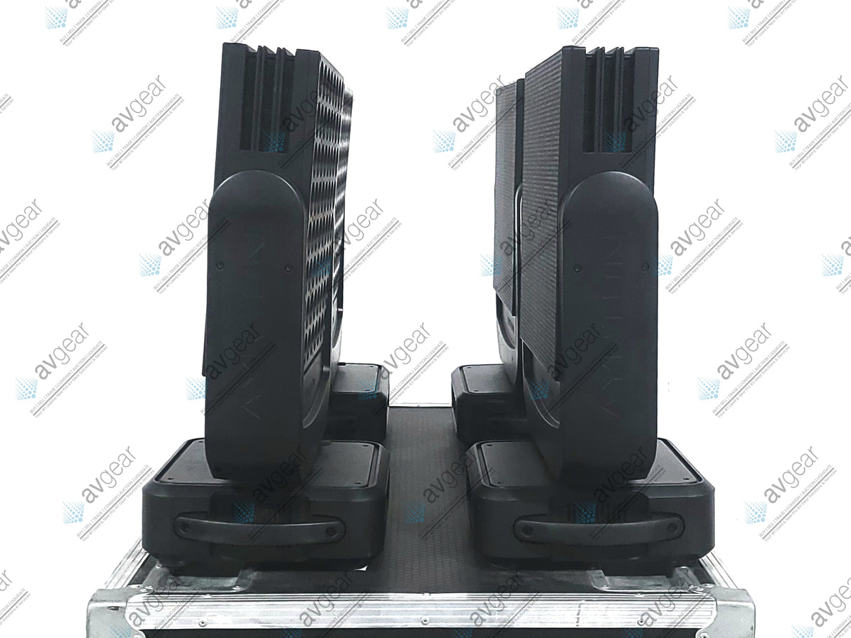 (4) Ayrton Dream Panel Twin Moving LED Lights w/ (4) PSU Cables in Wheeled Hard Case