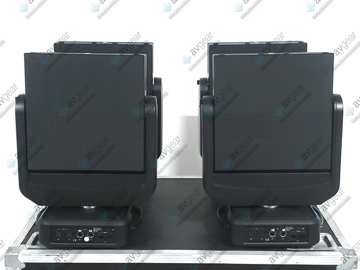 (4) Ayrton Dream Panel Twin Moving LED Lights w/ (4) PSU Cables in Wheeled Hard Case