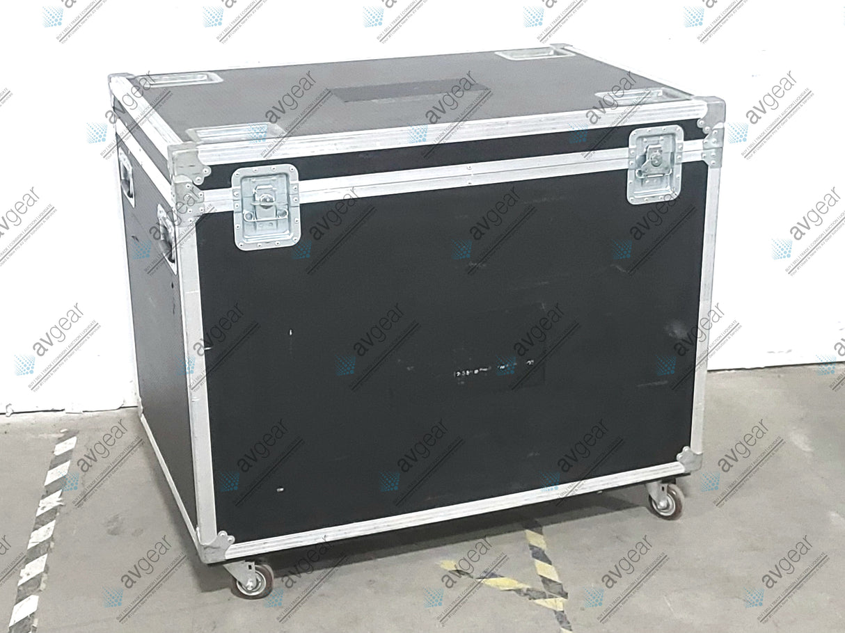 (4) Ayrton Magicburst Moving LED Lights w/ (4) PSU Cables In Wheeled Road Case