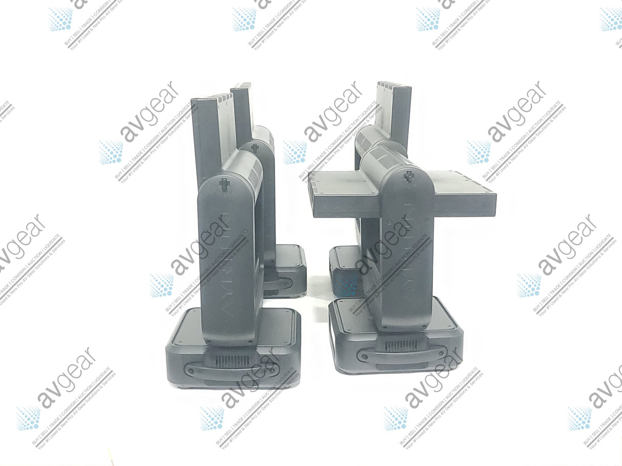 (4) Ayrton Magicburst Moving LED Lights w/ (4) PSU Cables In Wheeled Road Case