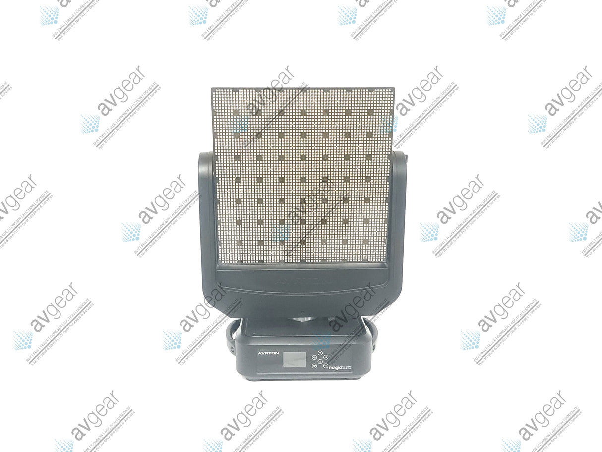 (4) Ayrton Magicburst Moving LED Lights w/ (4) PSU Cables In Wheeled Road Case