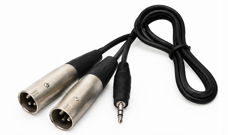 Azden AZDEN-MX-2 3.5mm-To-Dual-XLR Output Cable