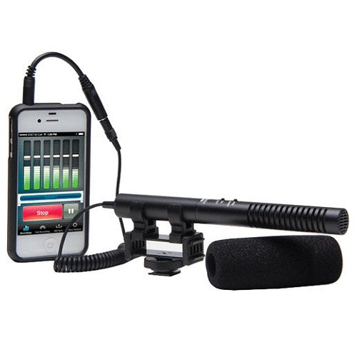 Azden AZDEN-SGM-990+I 2-Position Shotgun Mic w/ TRRS Adapter for iOS
