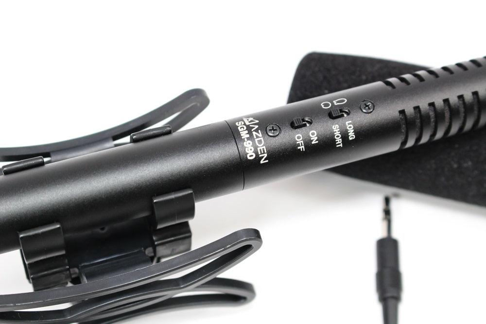 Azden AZDEN-SGM-990+I 2-Position Shotgun Mic w/ TRRS Adapter for iOS