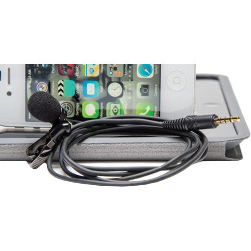 Azden AZDEN-EX-503i Pro Studio Lapel Mic w/ TRRS Plug for iOS & Android