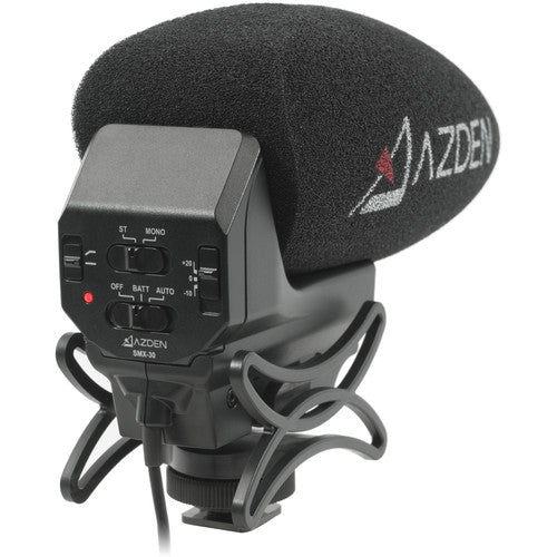 Azden AZDEN-SMX-30 Stereo/Mono Switchable Video Mic w/ +20dB Boost