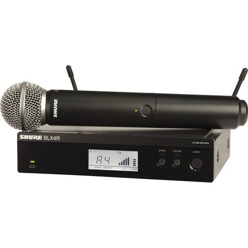 Shure BLX24R/SM58 Wireless Vocal Rack-mount Microphone System (H11: 572-596Mhz) (1 Year Warranty)