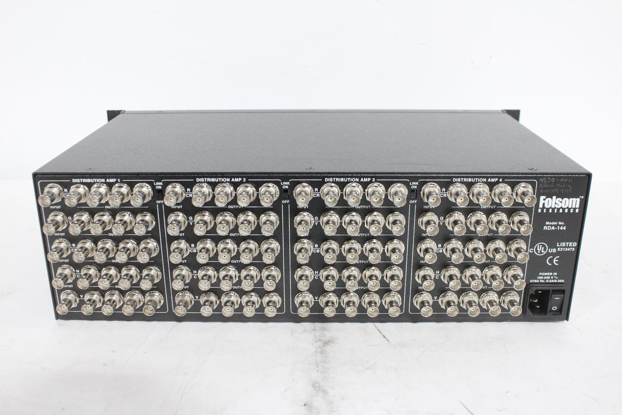 Barco Folsom Research RDA-144 RGBHV Distribution Amplifier Rack Unit