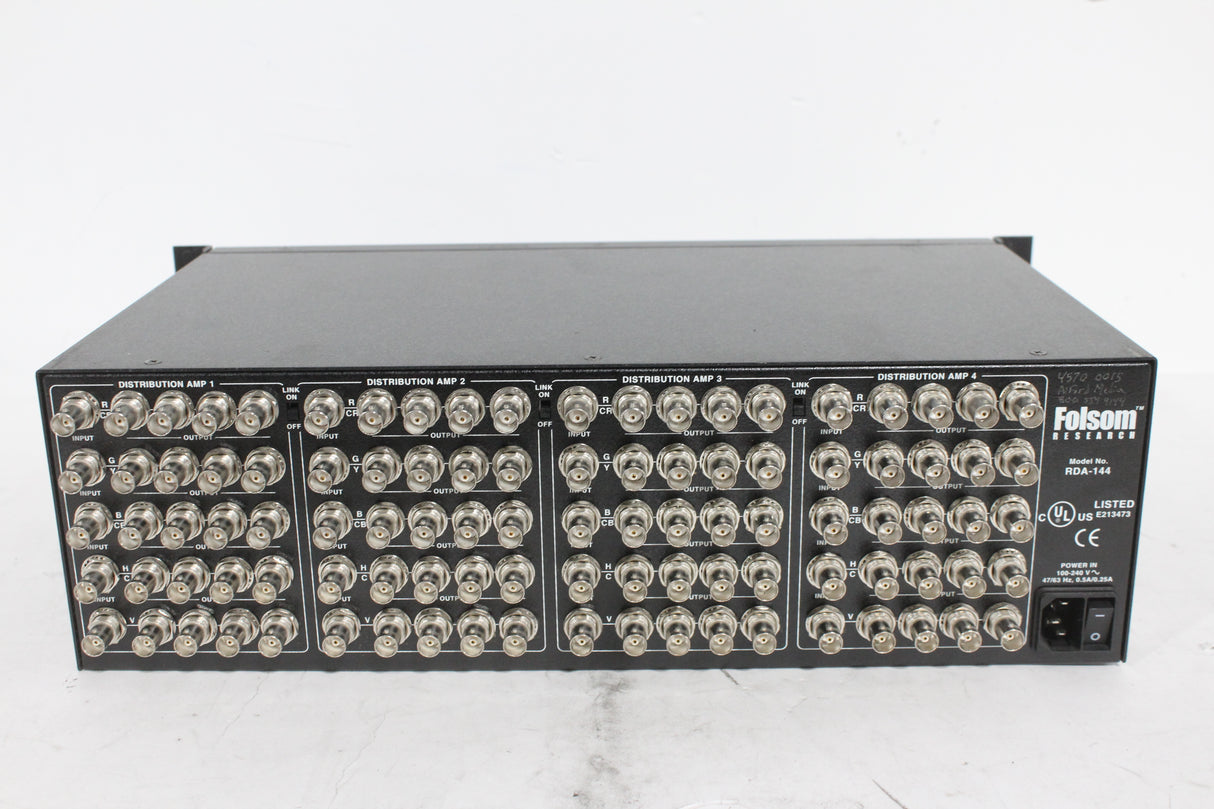 Barco Folsom Research RDA-144 RGBHV Distribution Amplifier Rack Unit