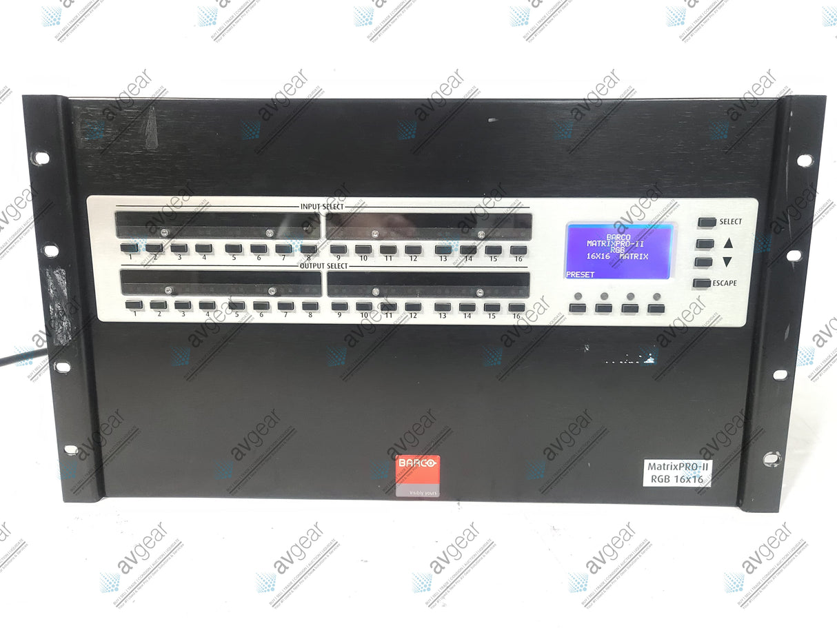 Barco MatrixPRO-II 16x16 RGB Switcher w/ Barco MP3G-3232 Processor Panel